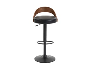 tabouret de bar assise réglable en hauteur  <strong>STILVORA</strong>  - noir hauteur d'assise 62 cm vendu Par paire