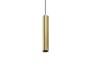 Ideal lux look suspension ultra-mince en laiton de 40 cm, 1 ampoule gu10