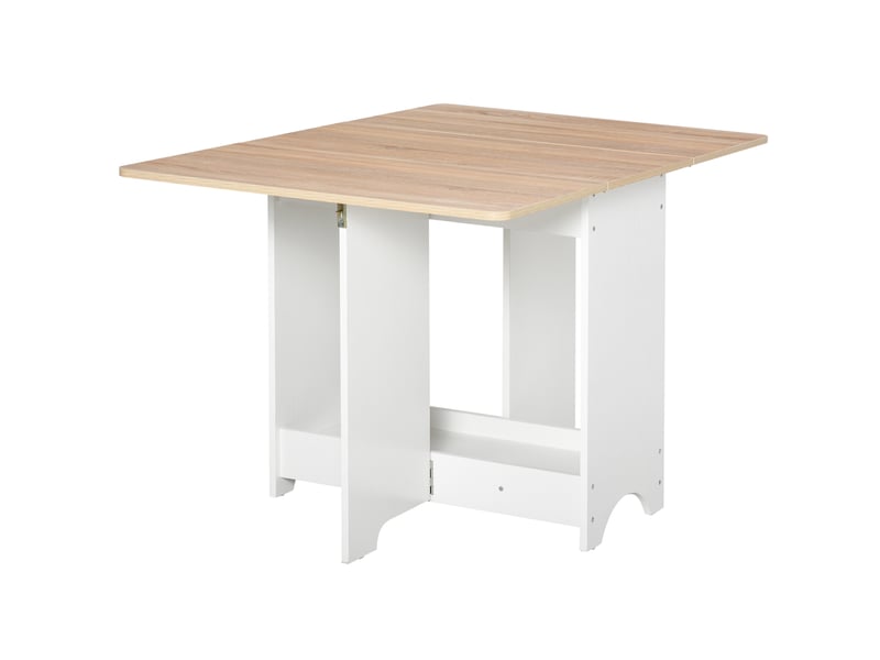  Console à abattants avec étagère, table basse pliante  - Conforama A