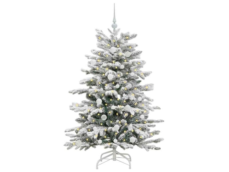 Sapin de noël - arbre de noël artificiel à branches articulées blanc 150 cm - Conforama C