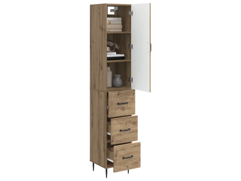  Ensemble de meubles 2 pcs, rangement de salon 33 x 34,5 x 90 cm bois d'ingénierie shl7333  - Conforama C