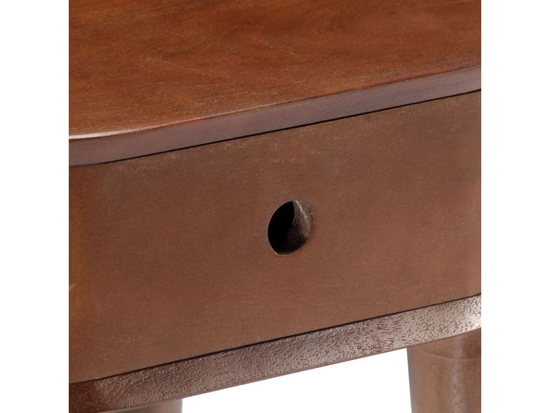  Table de chevet, table d'appoint 50x35x55 cm en bois d'acacia massif  - Conforama E