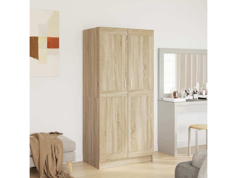  Garde-robe chambre, armoire de rangement chêne sonoma 82,5x51,5x180 cm bois d’ingénierie  - Conforama C