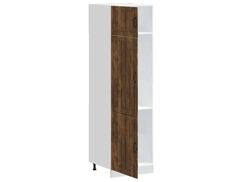  Meuble de rangement, armoire de cuisine lucca chêne fumé bois d'ingénierie  - Conforama D