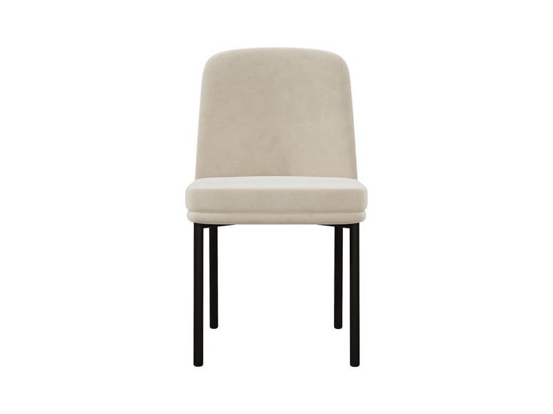  Ensemble table et chaises 4-6p, table ronde extensible 110150cm effet bois noir + rangement, 6 chaises velours beige  - Conforama E