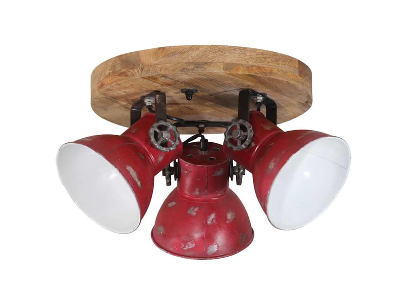  Plafonnier, lampe plafond 25 w rouge délavé 35x35x25 cm e27  - Conforama A