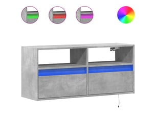 Meuble tv coloris gris 100 cm <strong></strong>  <strong></strong>
