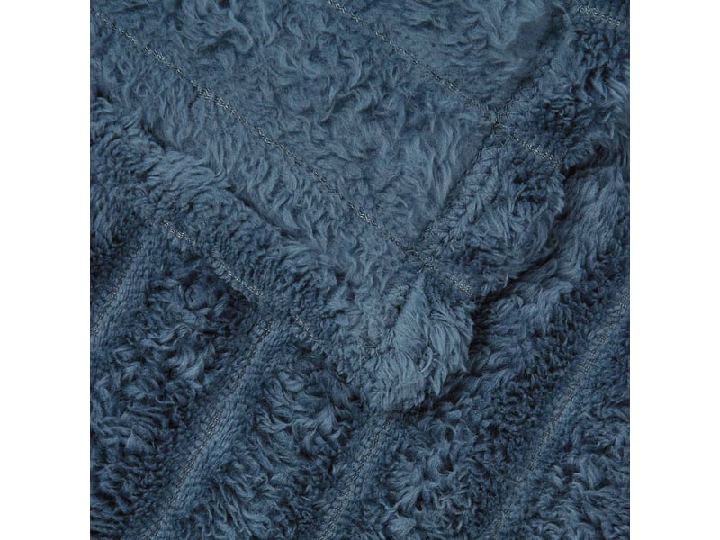  Plaid canapé bleu marine 200x150 cm 0.8 kg polaire  - Conforama E