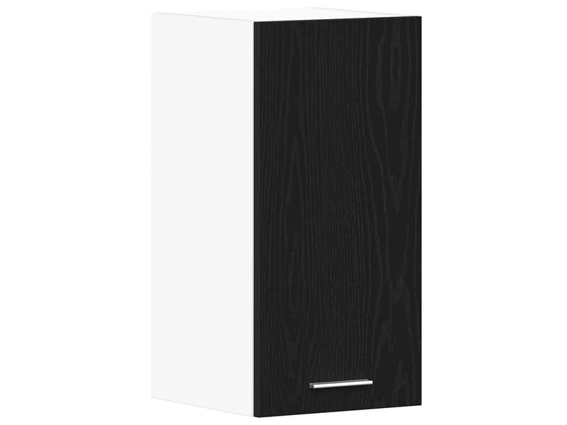 Meuble de rangement cuisine, armoire suspendue en chêne noir 30x31x60cm bois d'ingénierie - Conforama A