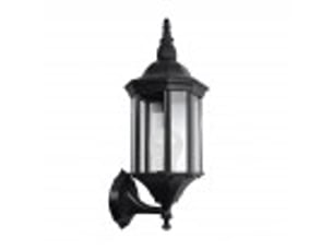Applique extérieure classique fabrilamp pollux noir, 1 x e27, ip44, 50 x 18 x 20 cm