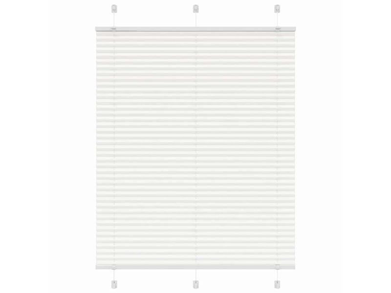  Store plissé, store de fenêtre blanc 110x100cm largeur du tissu 109,4cm polyester cf46728  - Conforama B