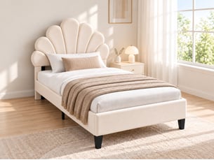 Lit simple 90x200 cm YYXLDYNB coloris beige