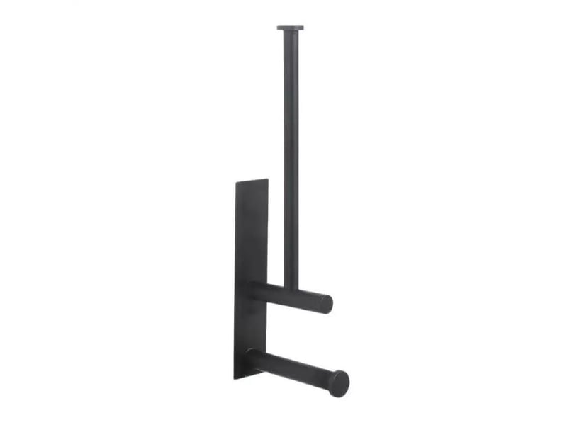  Porte papier toilette, porte-papier toilette mural noir moderne, acier inoxydable sus304  - Conforama A