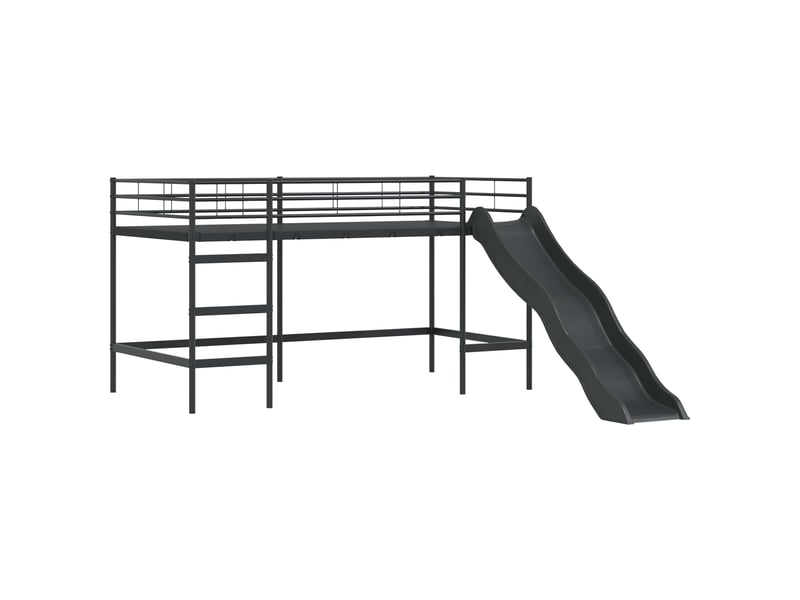  Cadre de lit superposé pour enfants - lit jeune noir et rose 80 x 200 cm  - Conforama E