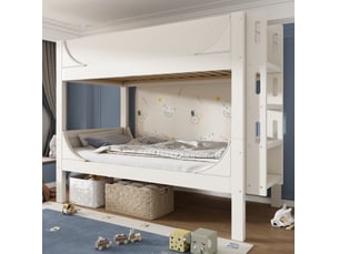 Lit superposé 2x90x200 cm <strong></strong>  <strong></strong> coloris blanc