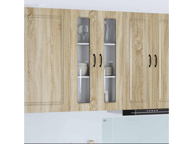  Meuble mural de cuisine | armoire de cuisine chêne sonoma 60x31x100cm shl3631  - Conforama B
