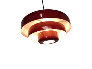 Suspension intérieur métal ø35cm bordeaux - kova
