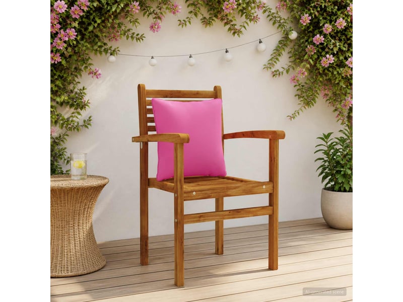  Lot de 4 coussins de dos, coussins de dossier putten 100 % polyester rose cf59436  - Conforama B