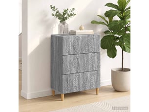 Armoire de rangement bureau, armoire à tiroirs sonoma gris 66 x 34,5 x 90 cm shl9630