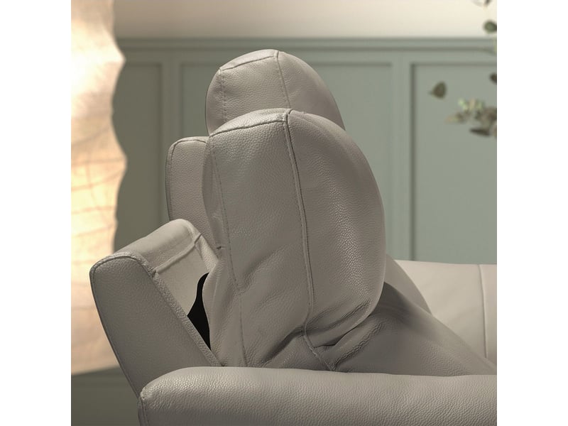  Canapé 3 places électrique relax zéro gravity cuir gris éléphant - balco BALCO - Conforama D