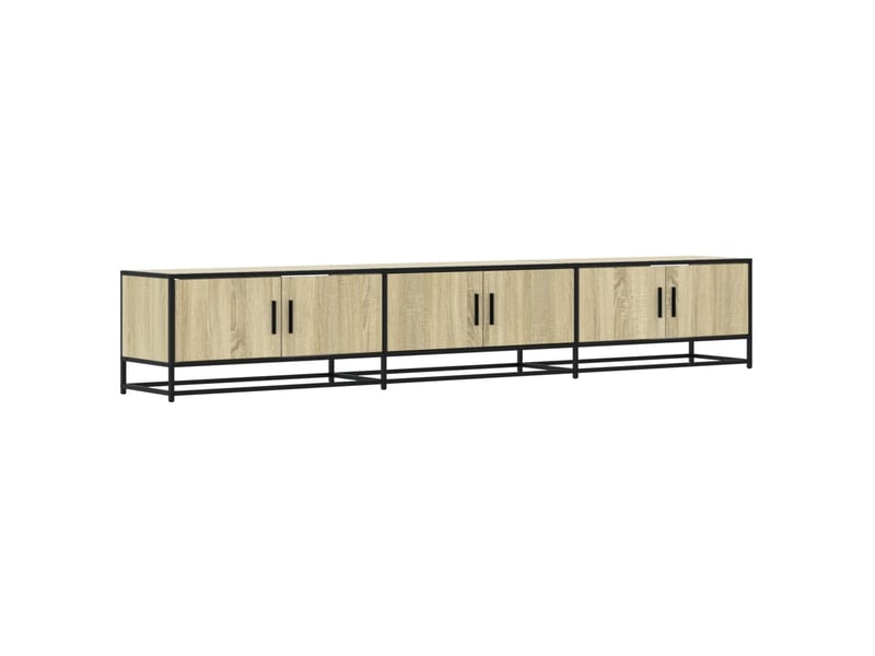  Meuble tv - banc tv - meuble de rangement chêne sonoma 240x35x41 cm bois d'ingénierie  - Conforama A