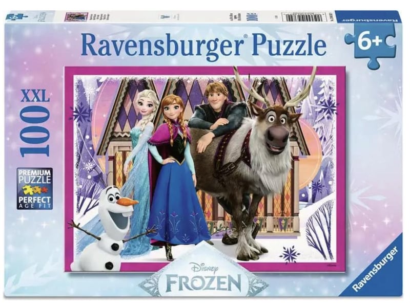  Puzzles enfants 100 xxl pieces - disney la reine des neiges - esprits magiques 043829 - Conforama A