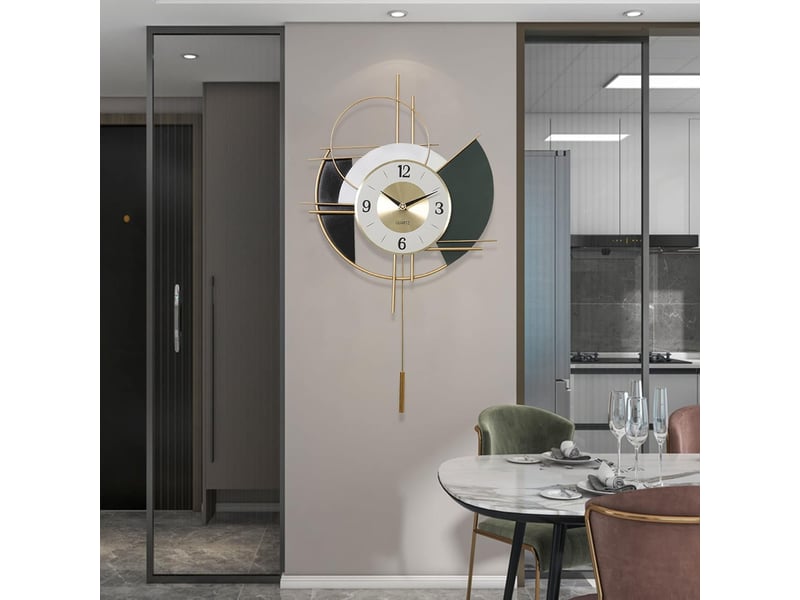  Horloge murale design moderne pendules style nordique décorative  - Conforama E