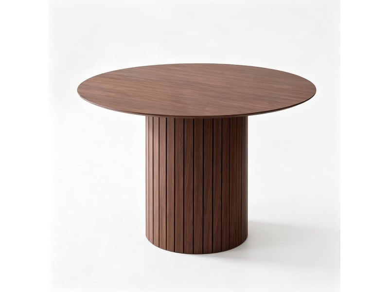  Table à manger ronde 120 cm 4 à 6 personnes evryae  - Conforama A
