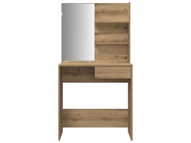  Ensemble de coiffeuse chêne artisanal bois ingénierie shl84725  - Conforama E