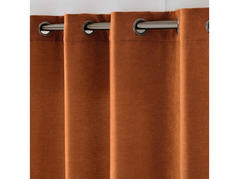  Rideau tamisant à œillets en velours chenille 140x180 cm  - Conforama C