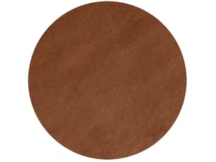 Tapis lavable rond en microfibre douce - marron 120x120cm