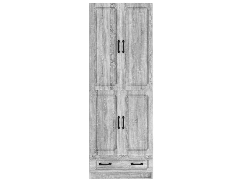 Buffet - ensemble de meubles 2 pc sonoma gris bois d'ingénierie - Conforama E