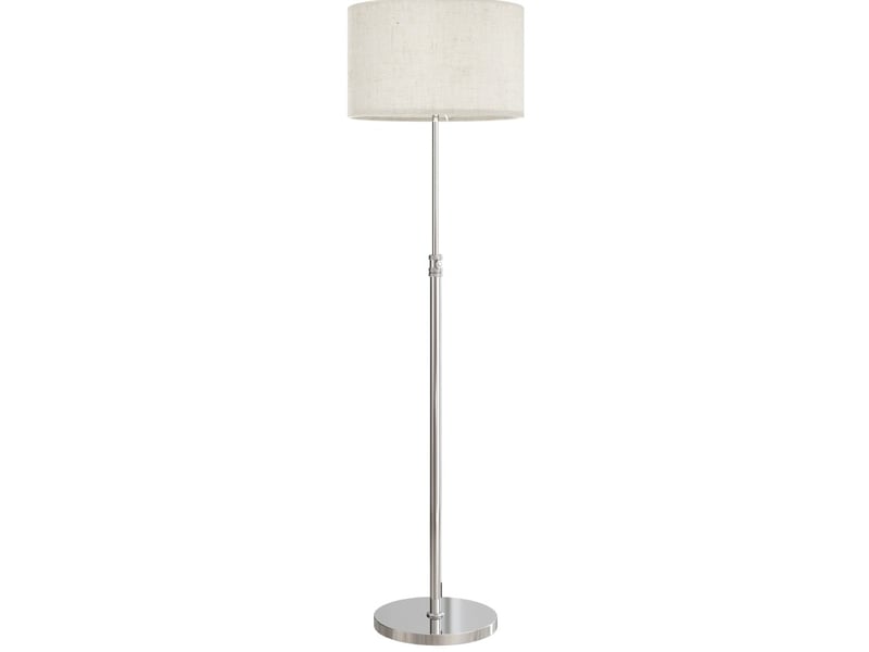  Lampadaire réglable en hauteur ø40 x h133-168 cm en acier avec télécommande beige chicfurn  - Conforama A