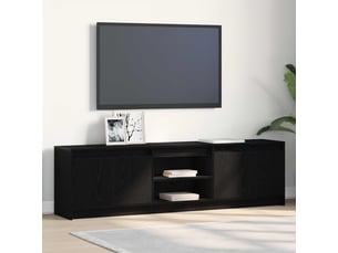 Meuble tv coloris noir 1 cm <strong></strong> <strong></strong>