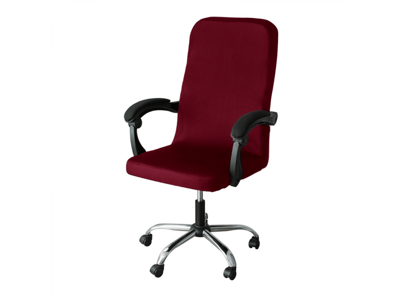  Housse de chaise de bureau élastique bordeaux, grande taille, housse universelle amovible et lavable pour chaise de bureau pivotante, housse de cha XLH-ZLS-009442MF - Conforama A