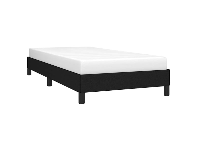  Lit simple- lit adulte -  cadre de lit sans matelas noir 100x200 cm tissu  - Conforama B