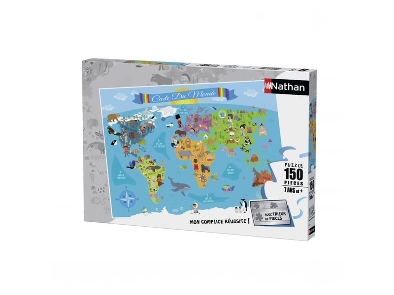  Puzzle 150 p - carte du monde 86806 - Conforama A