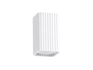 Plafonnier rayo 10 blanc aluminium moderne 10x6x6cm