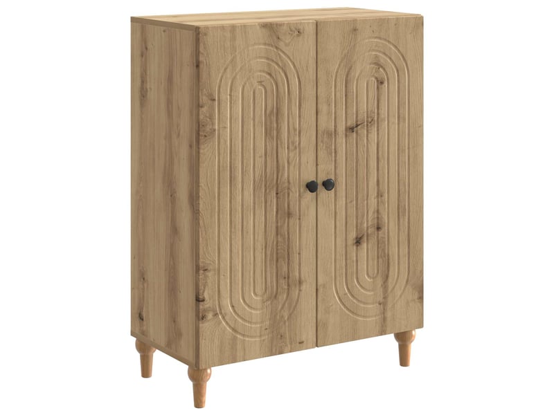 Buffet - bahut - meuble de rangement chêne artisanal 66 x 34,5 x 90 cm bois d'ingénierie - Conforama A