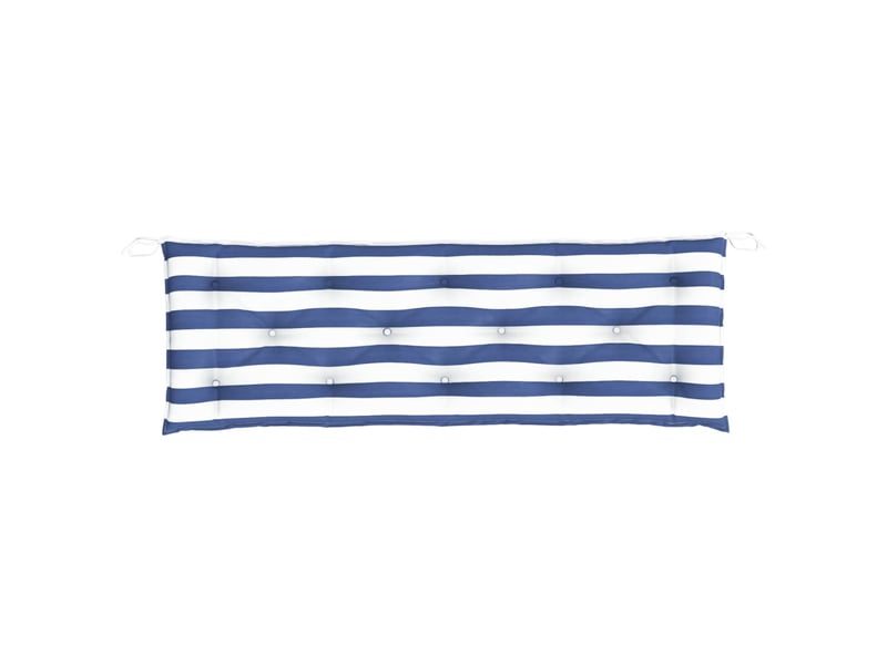 Coussin de banc de jardin, coussin d'assise rayures bleues et blanches 150x50x7cm cf52784  - Conforama D