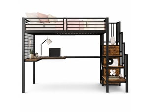 Lit mezzanine 90x200 cm VIVRYN coloris bicolore