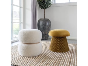 Pouf / repose pied <strong>MOLOO</strong> <strong></strong> jaune