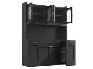 Buffet <strong></strong> <strong></strong> - 120 cm coloris noir