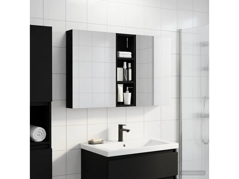  Ensemble de meubles de salle de bain 3 pcs 100x10.5x60.5 cm shl5786  - Conforama D