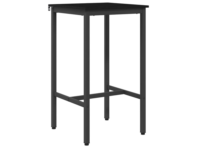  Vidaxl table de bar 52 x 52 x 90 cm bois d'ingénierie chêne noir  - Conforama A