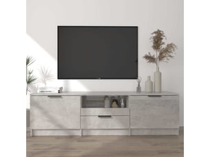 Meuble tv coloris gris 140 cm <strong></strong>  <strong></strong>