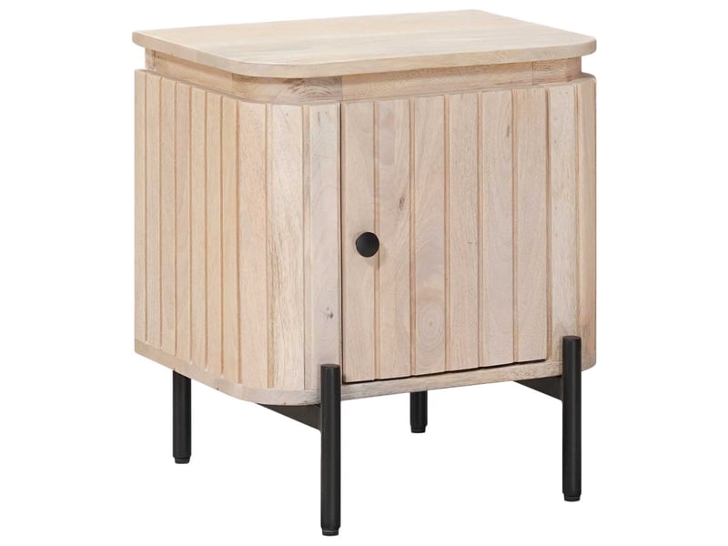  Table de chevet - cabinet de chevet - table de nuit faite main blanc 40 x 30 x 45 cm  - Conforama B