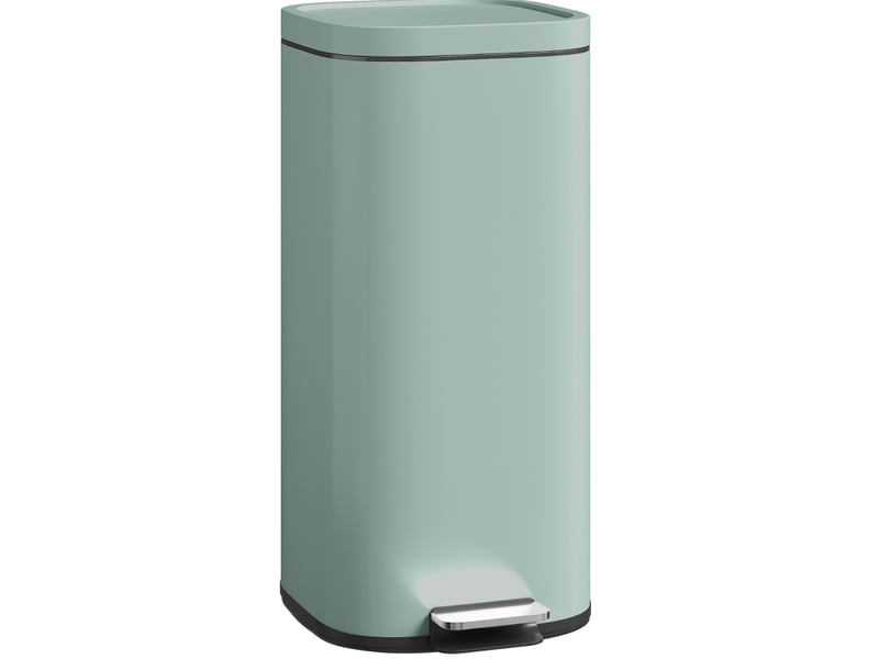  30l eimer de poubelle pédalier avec couvercle, fonction soft-close et maintien ouvert, pour cuisine, maison  - Conforama A