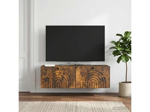 Meuble tv coloris marron 98 cm <strong></strong>  <strong></strong>