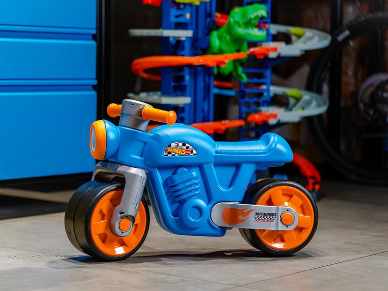  Porteur enfant moto racing hotwheels avec roues silencieuses 1 à 3 ans - falk FAL3016200001591 - Conforama B